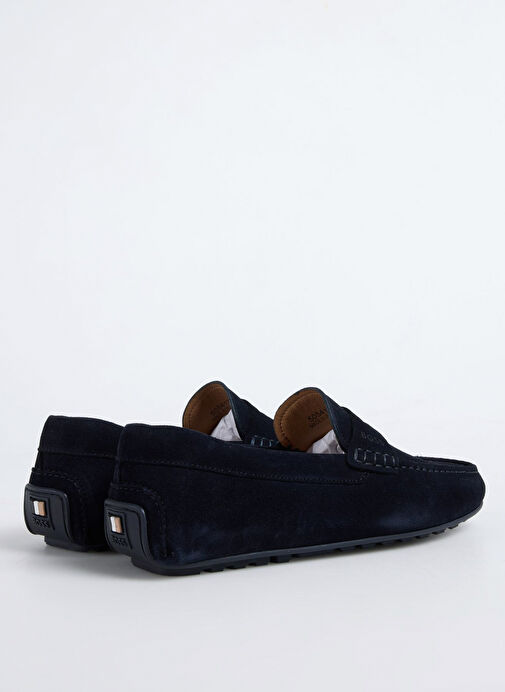 BOSS Lacivert Erkek Deri Günlük Ayakkabı Noel - Görsel 4