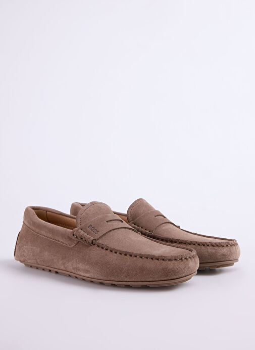 BOSS Bej Erkek Deri Günlük Ayakkabı Noel - Görsel 3