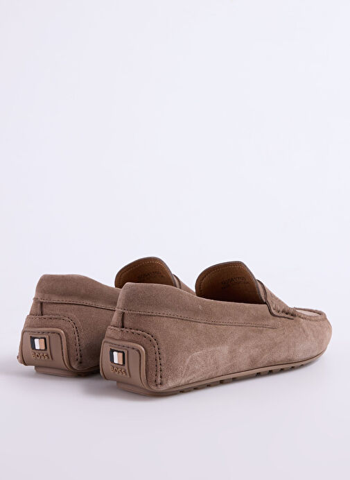 BOSS Bej Erkek Deri Günlük Ayakkabı Noel - Görsel 4