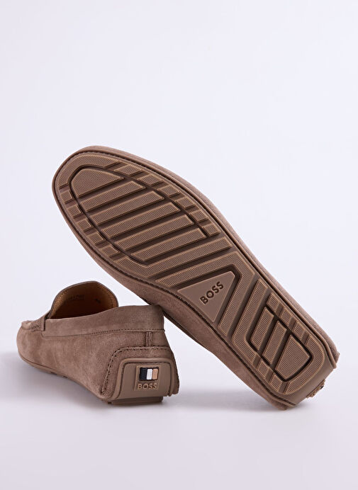 BOSS Bej Erkek Deri Günlük Ayakkabı Noel - Görsel 5