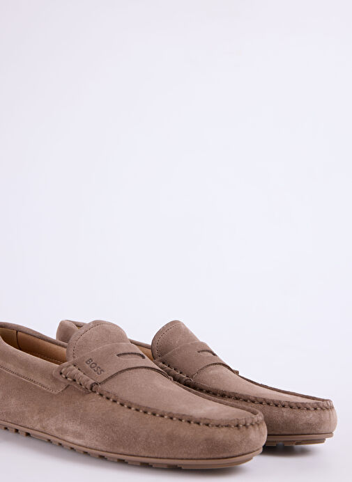 BOSS Bej Erkek Deri Günlük Ayakkabı Noel - Görsel 6