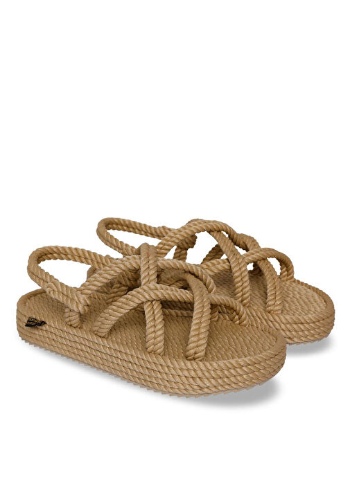 Nomadic Republic Bej Kadın Sandalet BOD.0012.P - Görsel 4