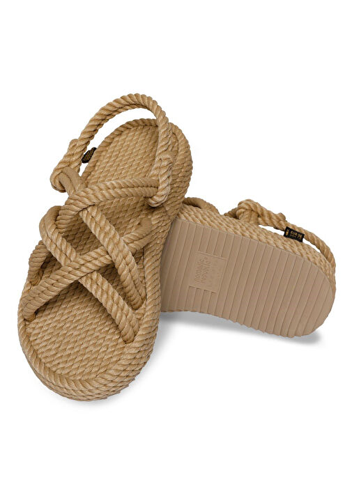 Nomadic Republic Bej Kadın Sandalet BOD.0012.P - Görsel 5