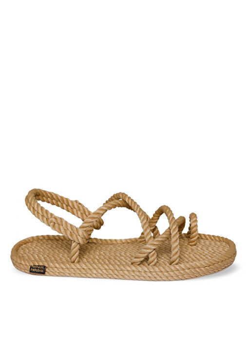 Nomadic Republic Bej Kadın Sandalet IBZ.0012.K.T - Görsel 3