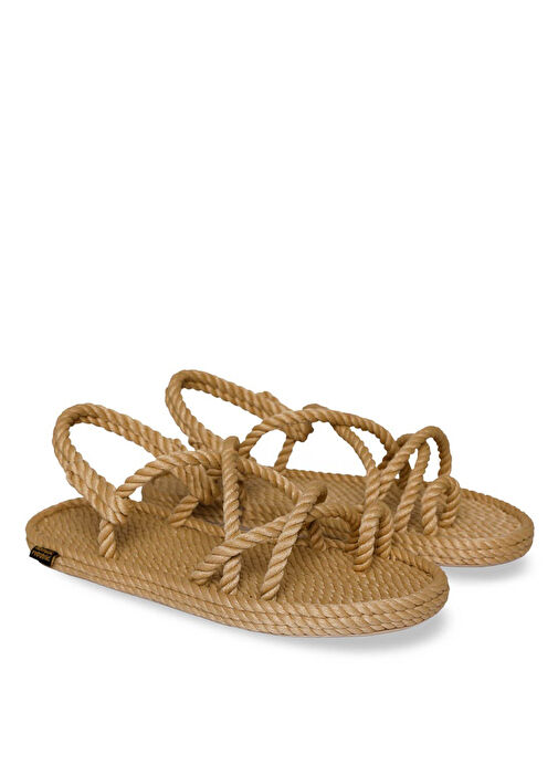 Nomadic Republic Bej Kadın Sandalet IBZ.0012.K.T - Görsel 4