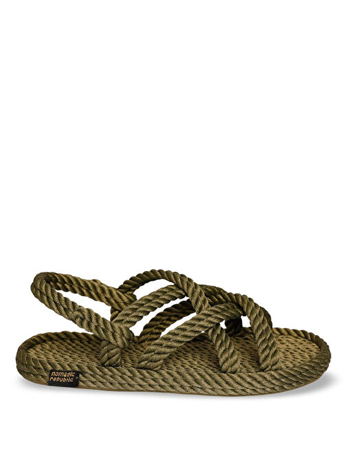 Nomadic Republic Haki Kadın Sandalet BOD.0011.K.T - Görsel 3