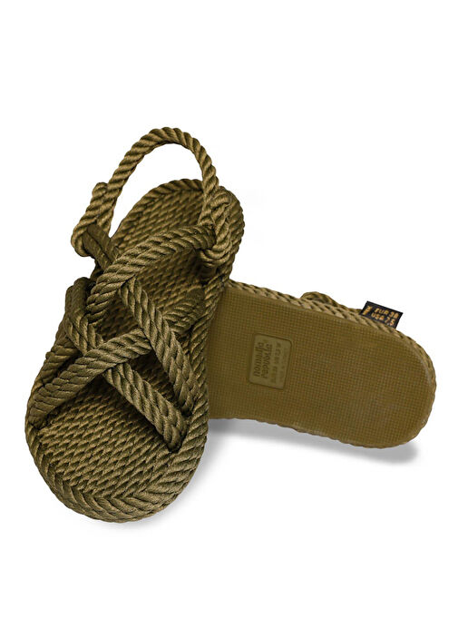 Nomadic Republic Haki Kadın Sandalet BOD.0011.K.T - Görsel 5