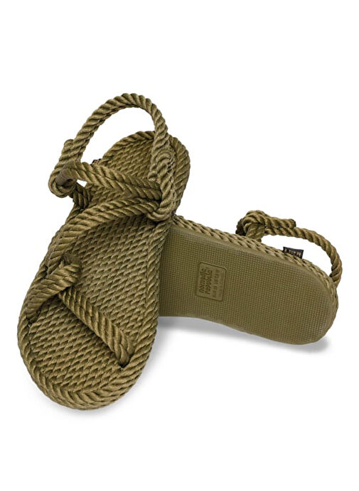 Nomadic Republic Haki Kadın Sandalet MYK.0011.K.T - Görsel 5