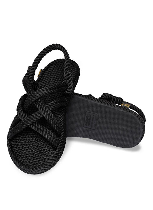 Nomadic Republic Siyah Kadın Sandalet BOD.0020.K.T - Görsel 5