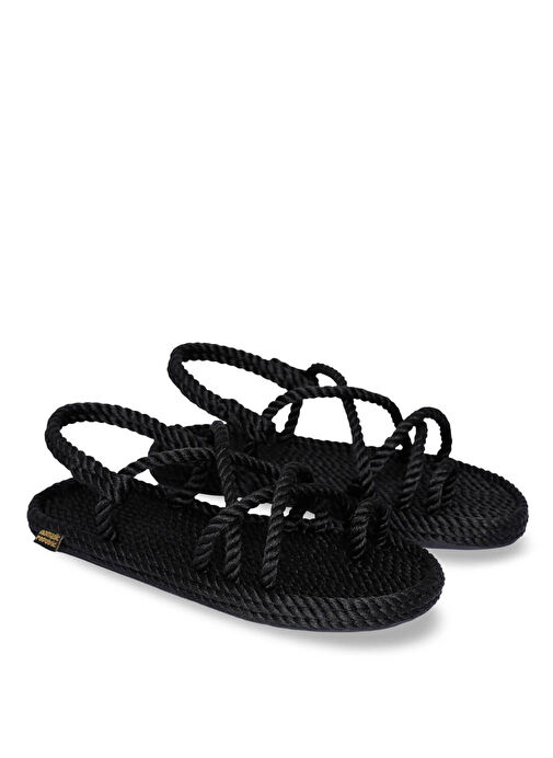 Nomadic Republic Siyah Kadın Sandalet IBZ.0020.K.T - Görsel 4