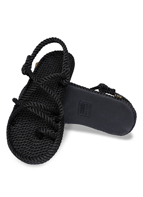 Nomadic Republic Siyah Kadın Sandalet IBZ.0020.K.T - Görsel 5