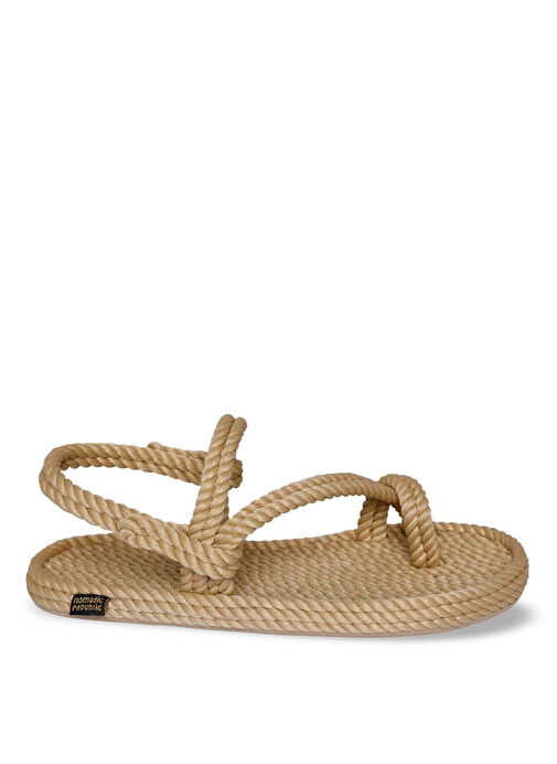 Nomadic Republic Bej Kadın Sandalet HAW.0012.K.T - Görsel 3
