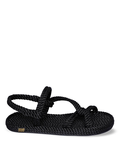 Nomadic Republic Siyah Kadın Sandalet MYK.0020.K.T - Görsel 3