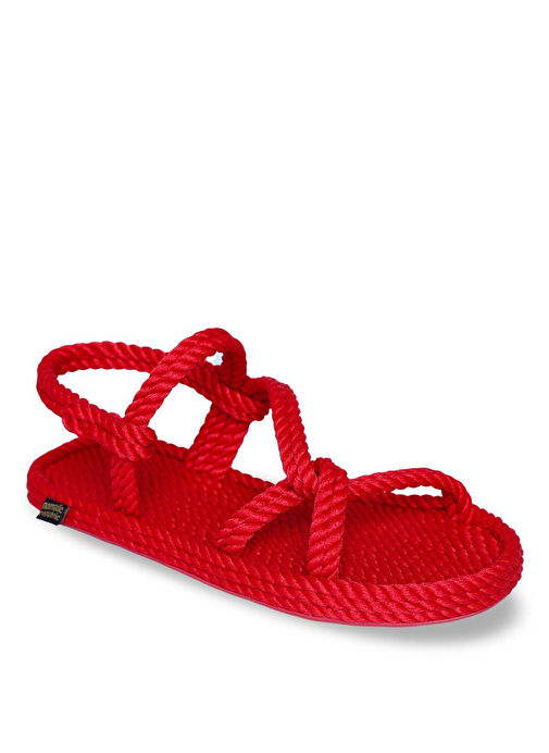 Nomadic Republic Kırmızı Kadın Sandalet MYK.0015.K.T - Görsel 2