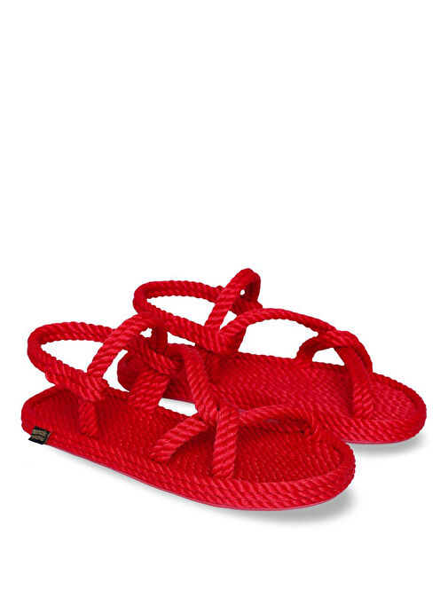 Nomadic Republic Kırmızı Kadın Sandalet MYK.0015.K.T - Görsel 4