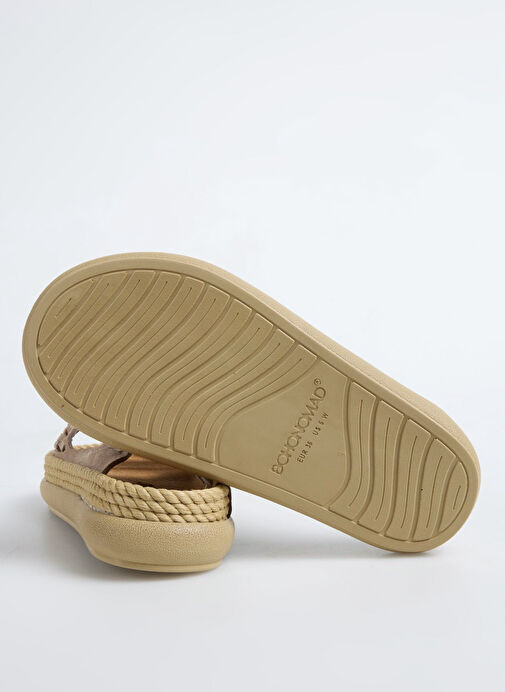 Bohonomad Kahverengi Kadın Süet + Deri Terlik SYDOR12-00025 - Görsel 5