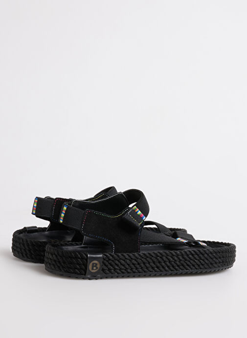 Bohonomad Siyah Kadın Sandalet NEV20-L0020 - Görsel 4