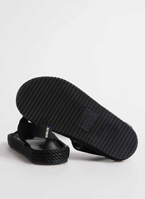 Bohonomad Siyah Kadın Sandalet NEV20-L0020 - Görsel 5