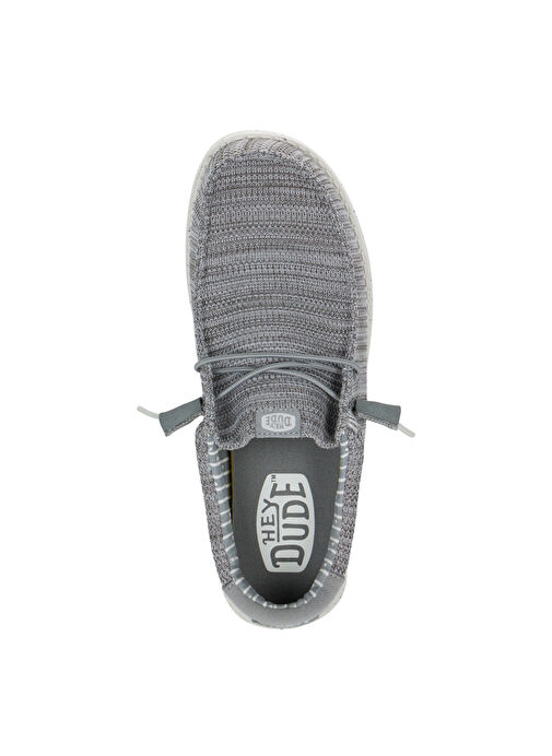 Hey Dude Gri Erkek Günlük Ayakkabı Wally Stretch Sox - Görsel 5
