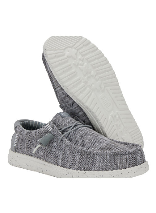 Hey Dude Gri Erkek Günlük Ayakkabı Wally Stretch Sox - Görsel 7
