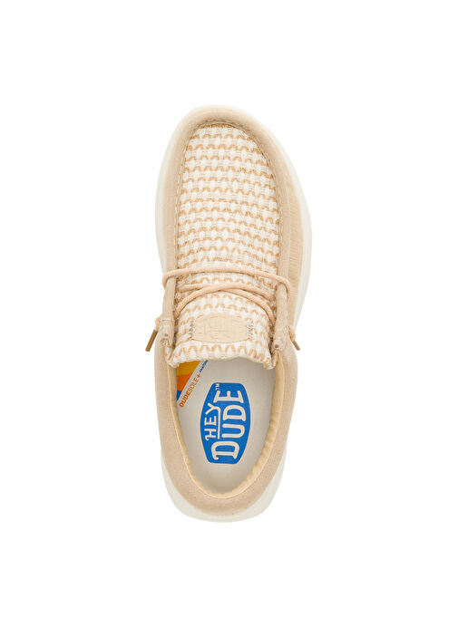 Hey Dude Bej Erkek Günlük Ayakkabı Wally COMF Woven - Görsel 4