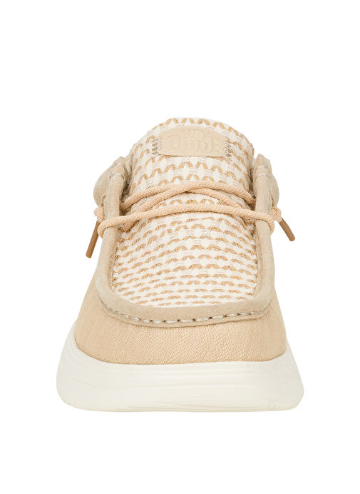 Hey Dude Bej Erkek Günlük Ayakkabı Wally COMF Woven - Görsel 5