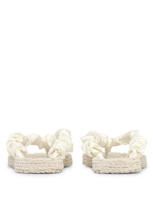 Ilse Jacobsen Ekru Kadın Plaj Terliği CHEERFUL06 - Görsel 3