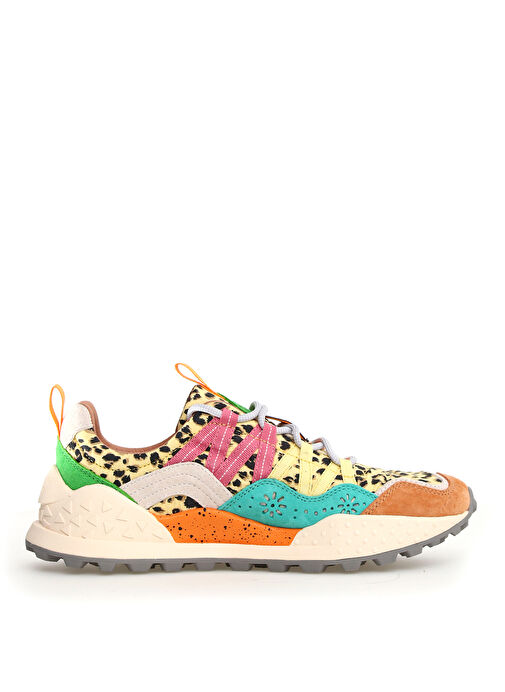 Flower Mountain Çok Renkli Kadın Nubuk Sneaker 2017844031M17 - Görsel 3