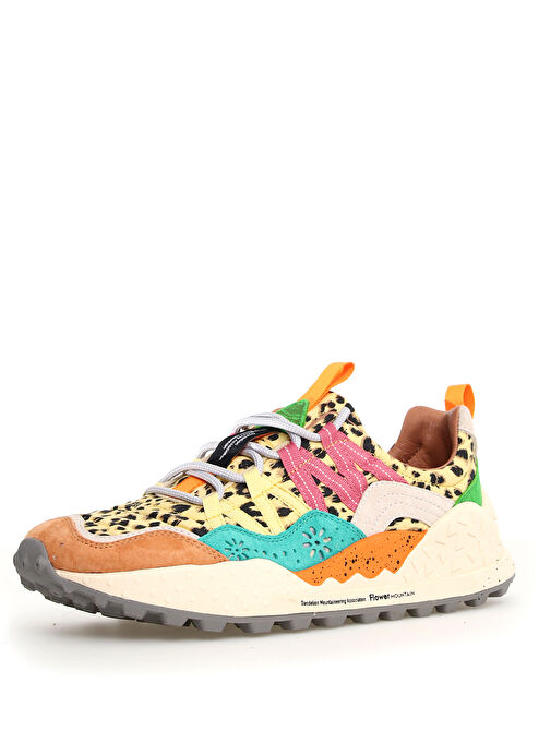 Flower Mountain Çok Renkli Kadın Nubuk Sneaker 2017844031M17 - Görsel 4
