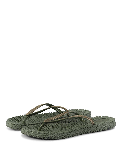 Ilse Jacobsen Haki Kadın Plaj Terliği CHEERFUL01 - Görsel 2