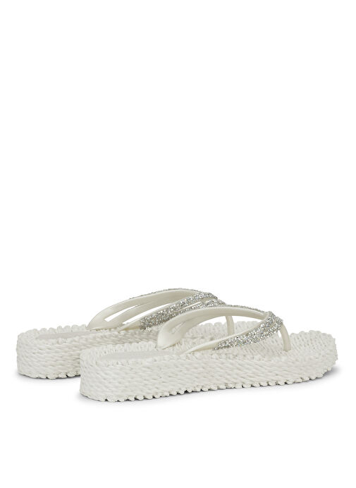 Ilse Jacobsen Beyaz Kadın Plaj Terliği CHEERFUL15 - Görsel 4