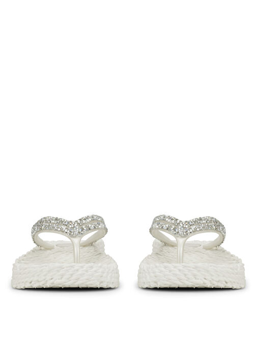 Ilse Jacobsen Beyaz Kadın Plaj Terliği CHEERFUL15 - Görsel 5