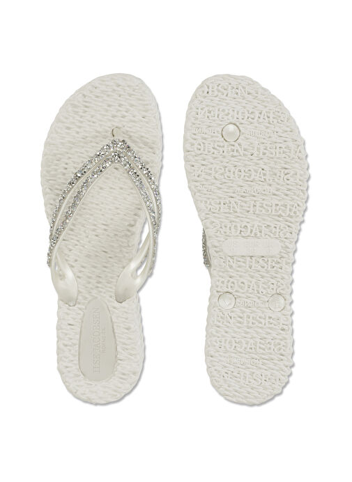 Ilse Jacobsen Beyaz Kadın Plaj Terliği CHEERFUL15 - Görsel 6