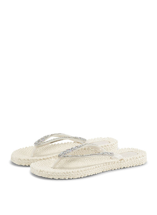 Ilse Jacobsen Beyaz Kadın Plaj Terliği CHEERFUL03G - Görsel 2