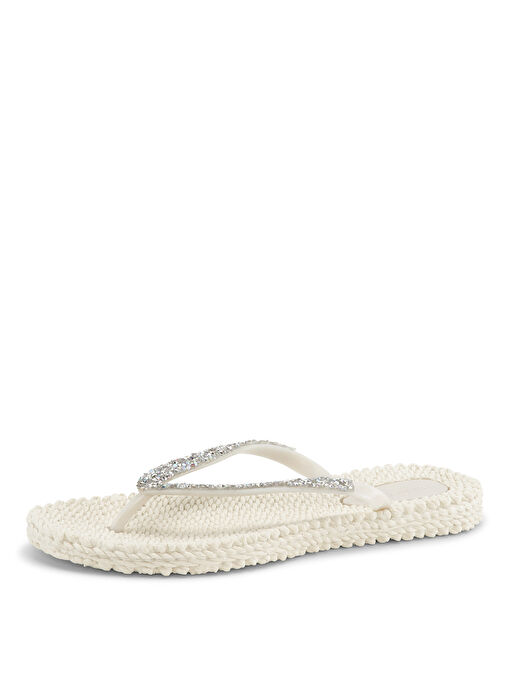 Ilse Jacobsen Beyaz Kadın Plaj Terliği CHEERFUL03G - Görsel 4