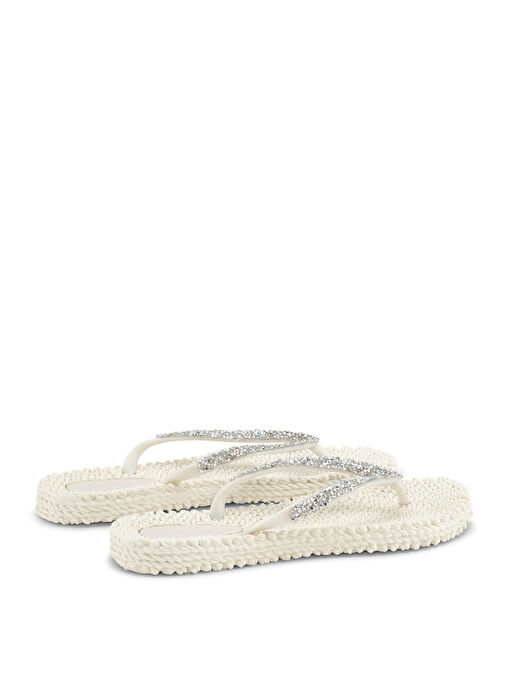 Ilse Jacobsen Beyaz Kadın Plaj Terliği CHEERFUL03G - Görsel 5