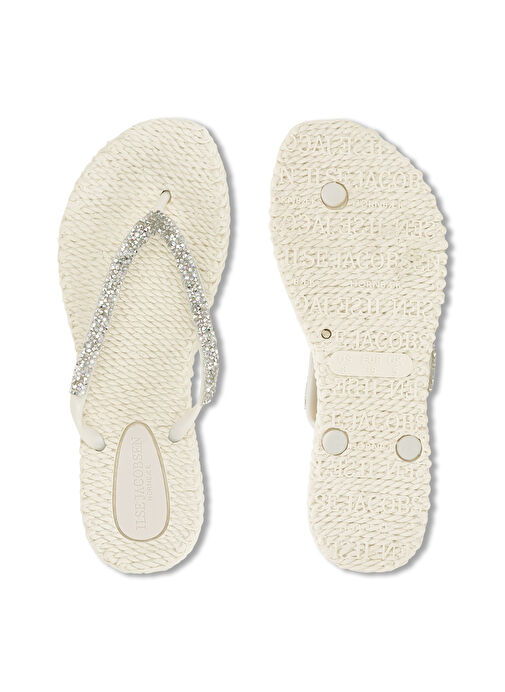 Ilse Jacobsen Beyaz Kadın Plaj Terliği CHEERFUL03G - Görsel 7