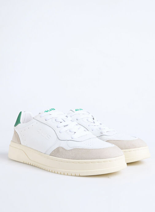 4US Beyaz Erkek Sneaker ARON 100 - Görsel 3