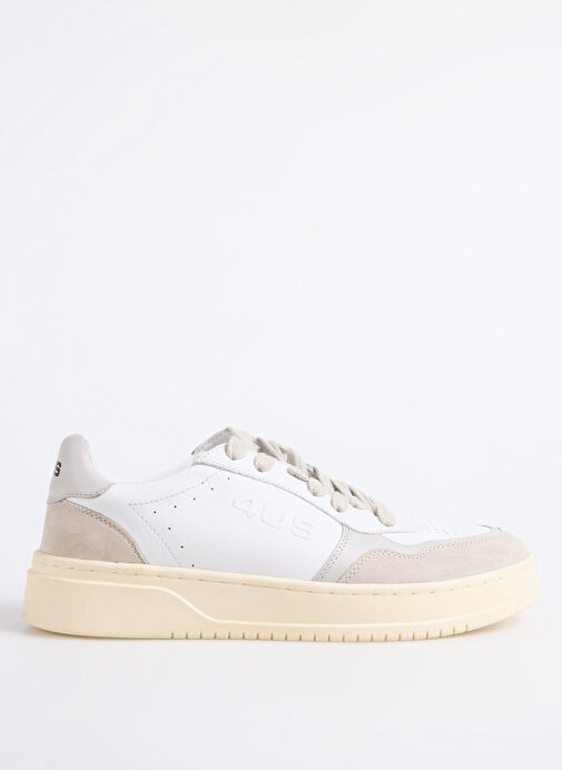 4US Beyaz Erkek Deri Sneaker MARK 100 - Görsel 2