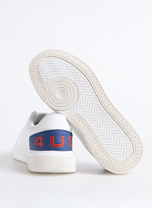 4US Beyaz Erkek Sneaker EVIL - Görsel 5