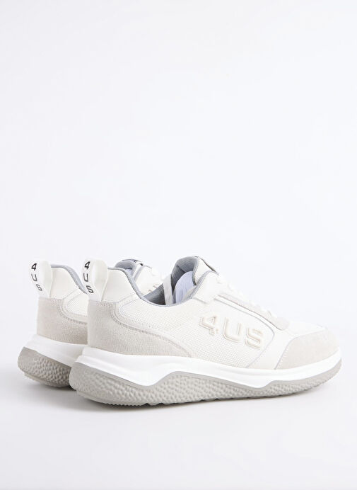 4US Beyaz Erkek Sneaker DADDY 200 - Görsel 4
