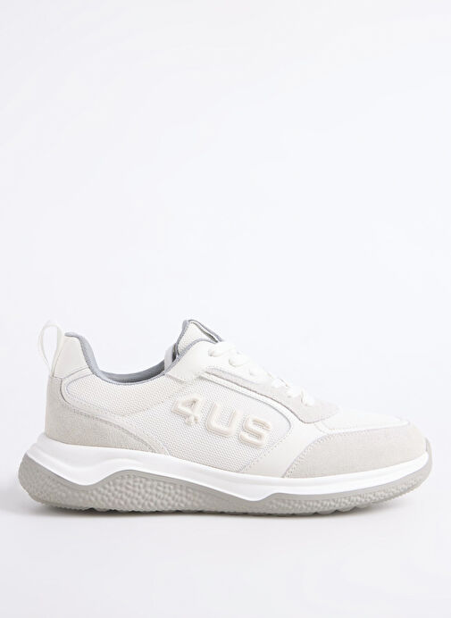 4US Beyaz Erkek Sneaker DADDY 200 - Görsel 2
