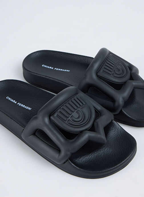 Chiara Ferragni Siyah Kadın Terlik CF3555_001 - Görsel 6