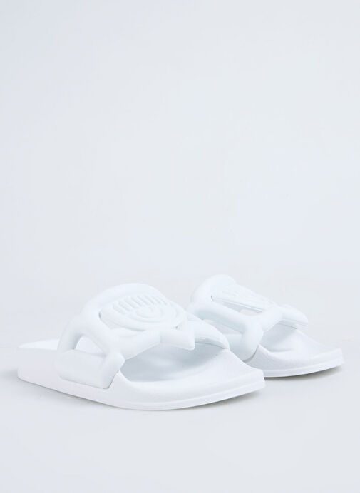 Chiara Ferragni Beyaz Kadın Terlik CF3555_009 - Görsel 3