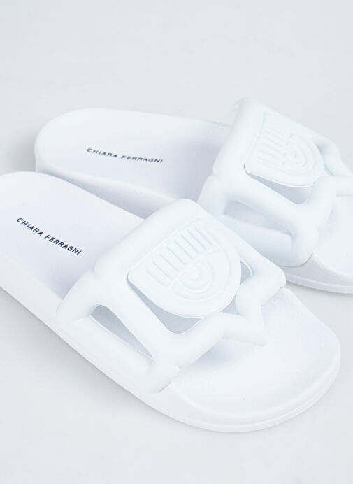 Chiara Ferragni Beyaz Kadın Terlik CF3555_009 - Görsel 6