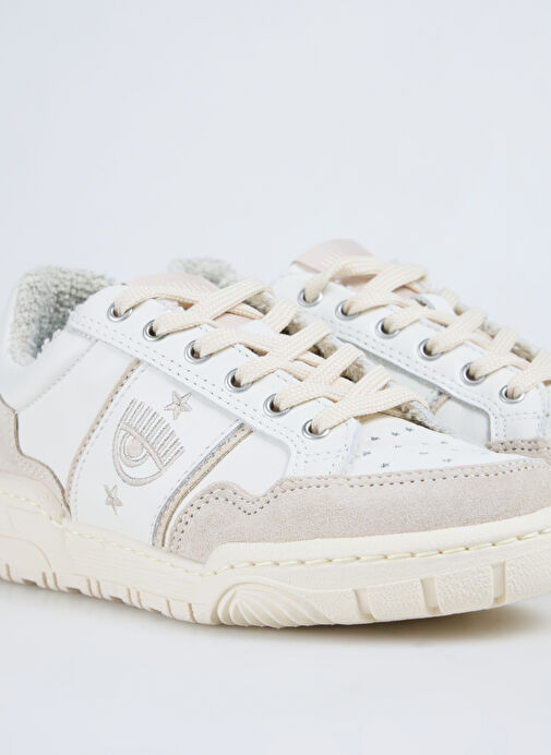 Chiara Ferragni Beyaz Kadın Deri Sneaker CF3501_126 - Görsel 6