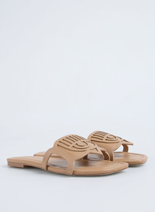 Chiara Ferragni Kahverengi Kadın Terlik CF3360_002 - Görsel 3