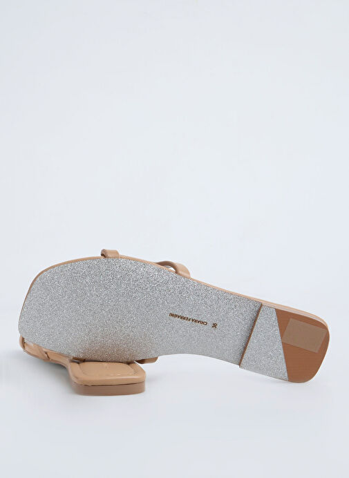 Chiara Ferragni Kahverengi Kadın Terlik CF3360_002 - Görsel 5