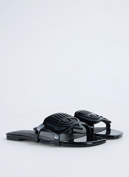 Chiara Ferragni Siyah Kadın Terlik CF3531_001 - Görsel 3