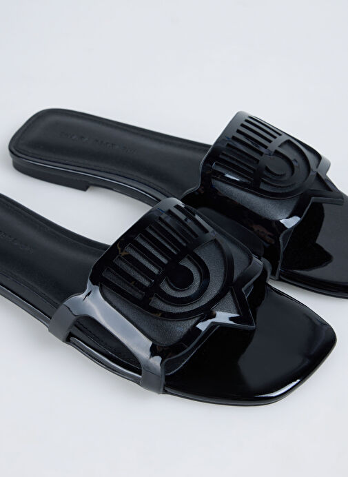 Chiara Ferragni Siyah Kadın Terlik CF3531_001 - Görsel 6